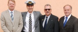 Der geschäftsführende LG-Vorstand (v.l. Volker Fütterer, Michael Schulz, Uwe Apel und Jürgen Sahre)